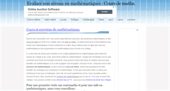 Desktop Screenshot of coursmaths.com