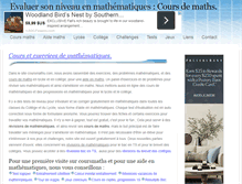 Tablet Screenshot of coursmaths.com